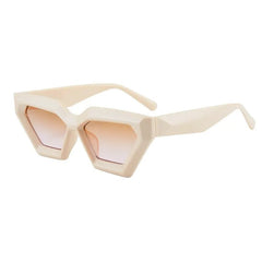 Geometric Thick Frame Sunglasses