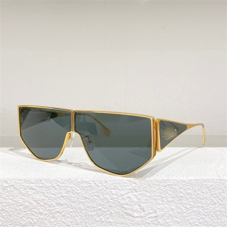 Geometric One-Piece Sunglasses