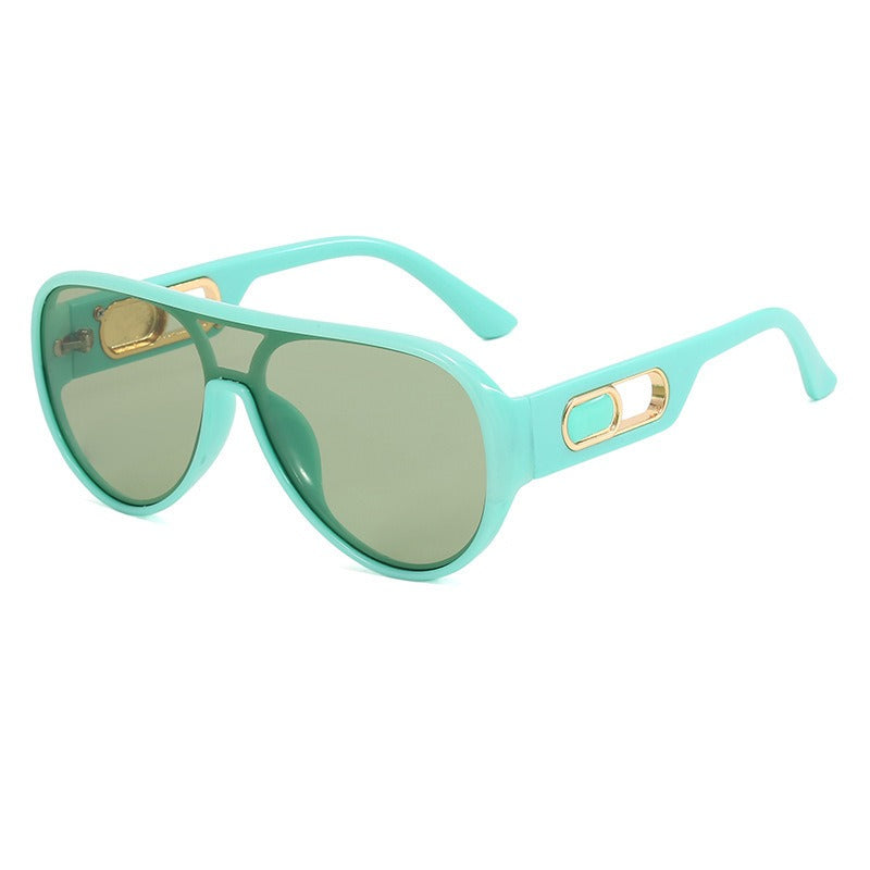 One-Piece Oversized Punk Sunglasses