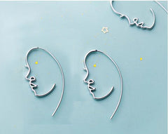 Pre Order:  Minimalist Face Earrings