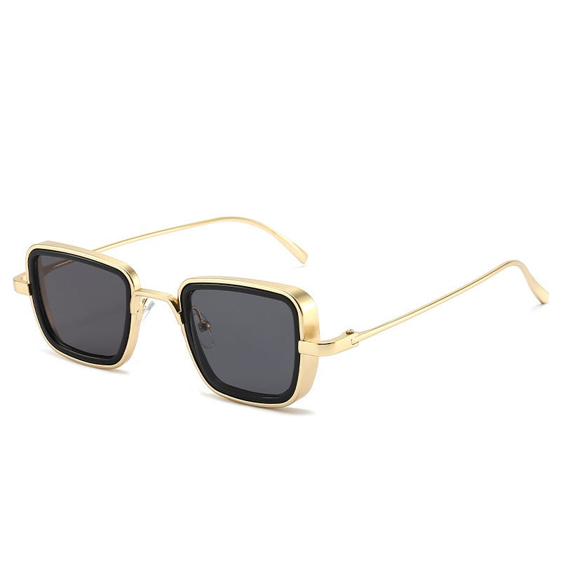 Square Metal Frame Colored Sunglasses