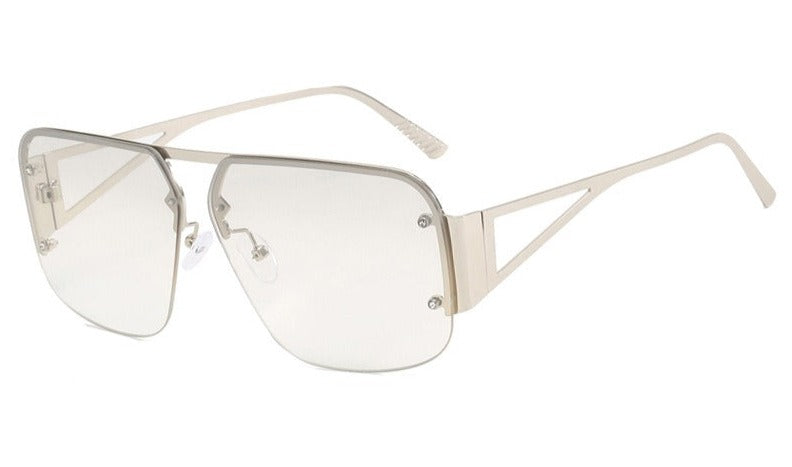 Rimless UV400 Aviator Sunglasses