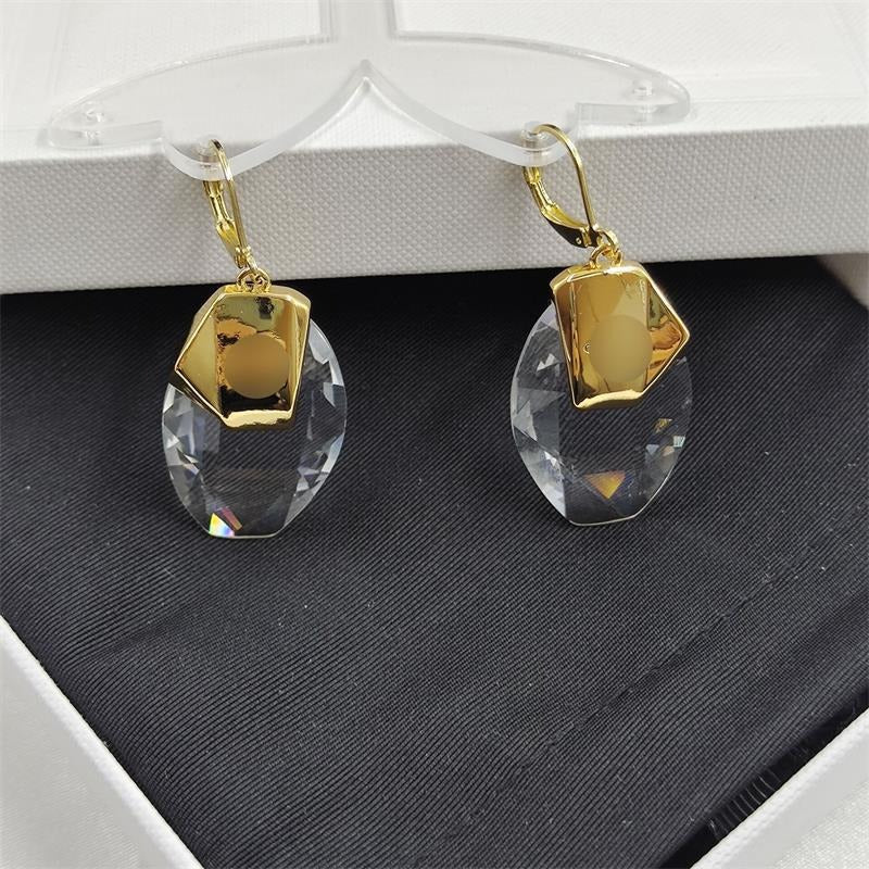 Pre Order:  French Transparent Crystal Earrings