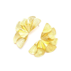 Pre Order:  Fan-Shaped Leaf Earrings