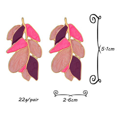 Leafy Branch Stud Earrings