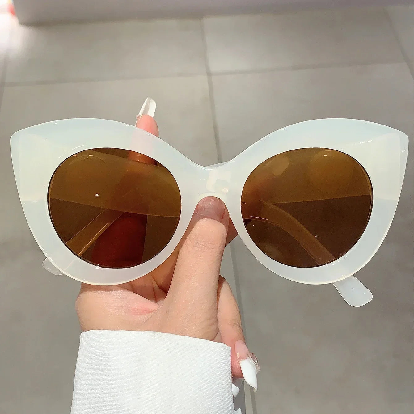 Cat's Eye Large Frame UV400 Sunglasses