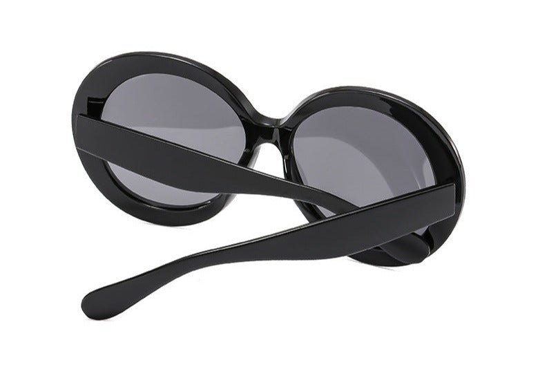 Oversized Gradient Round Sunglasses