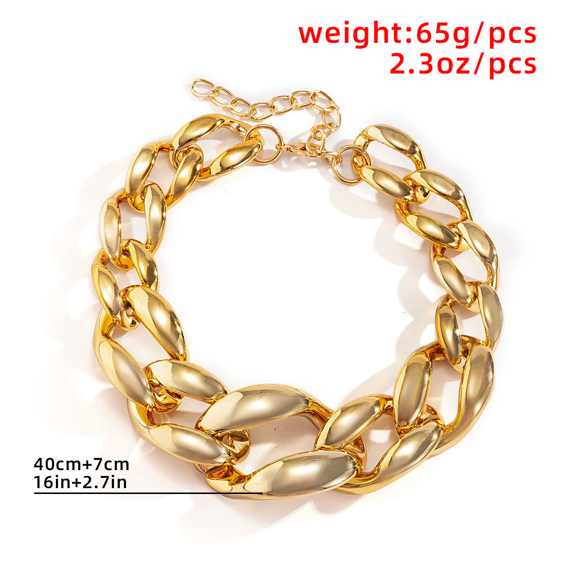 Exaggerated Chain Claw Clasp Necklace