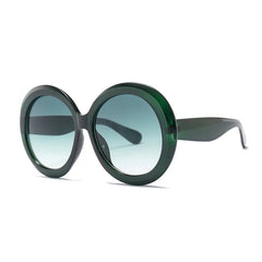 Oversized Gradient Round Sunglasses