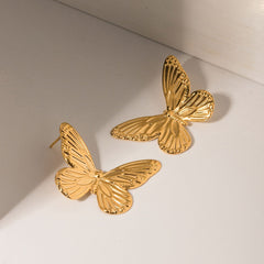 Pre Order:  Butterfly Gold Earrings