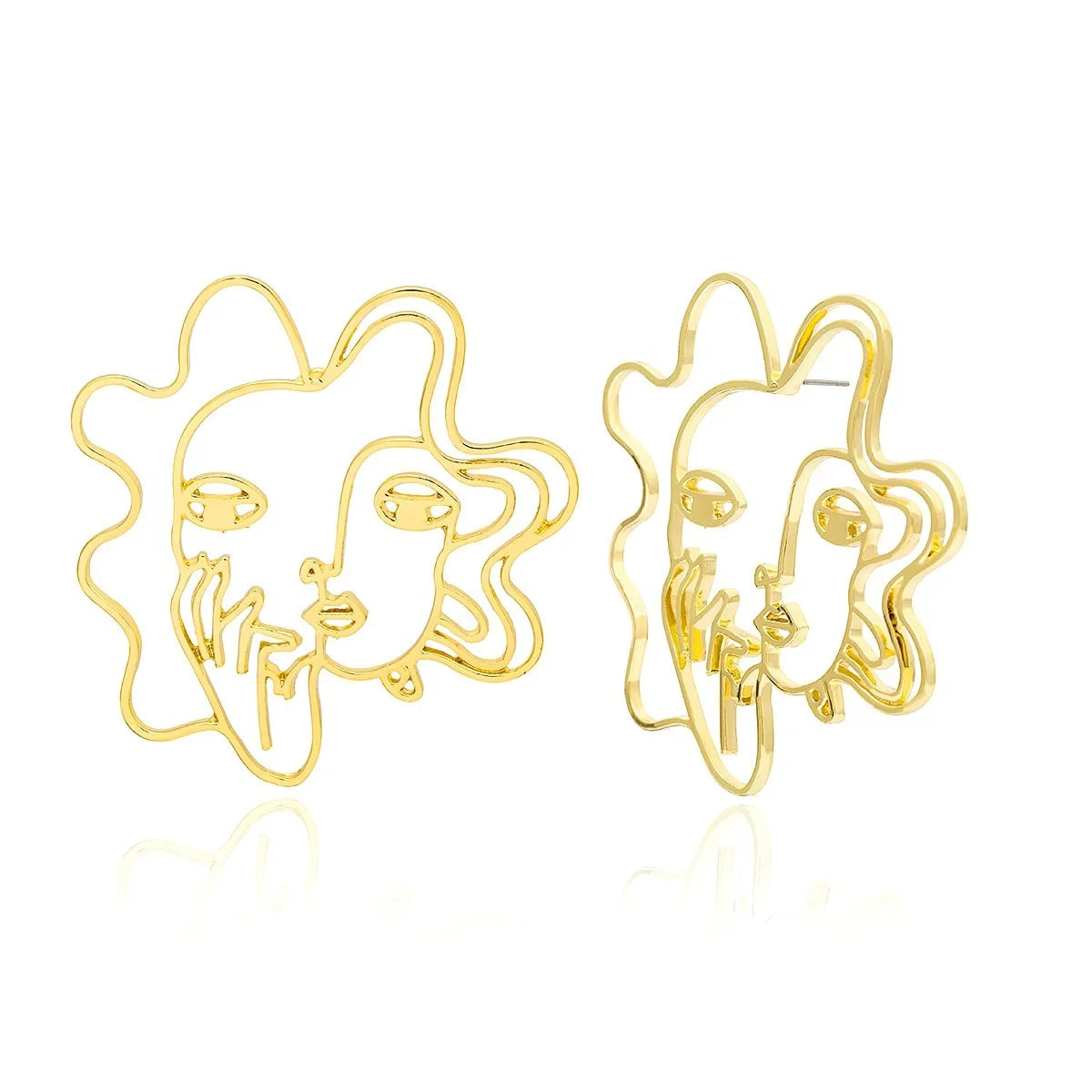 3D Temperament Facial Earrings