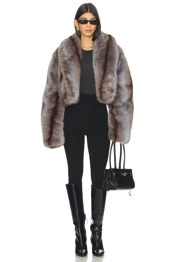 Stephanie Faux Fur Coat