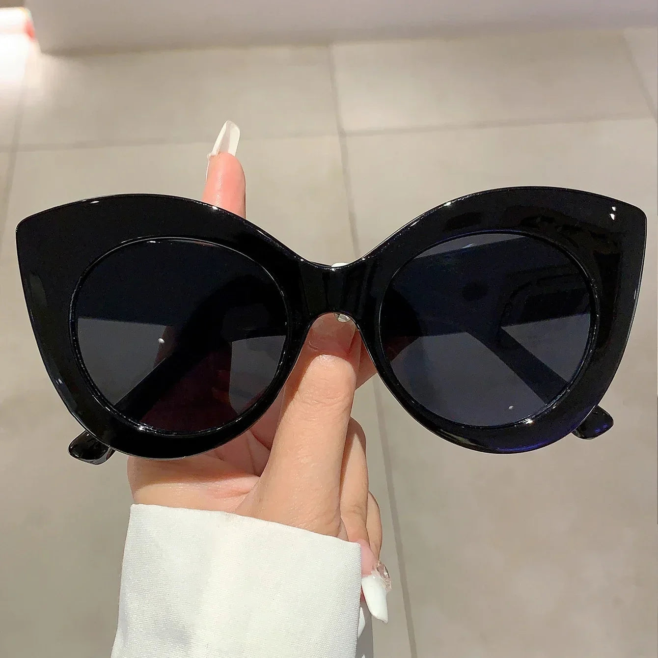 Cat's Eye Large Frame UV400 Sunglasses