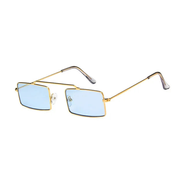 Vintage Rectangle Single Bridge Sunglasses