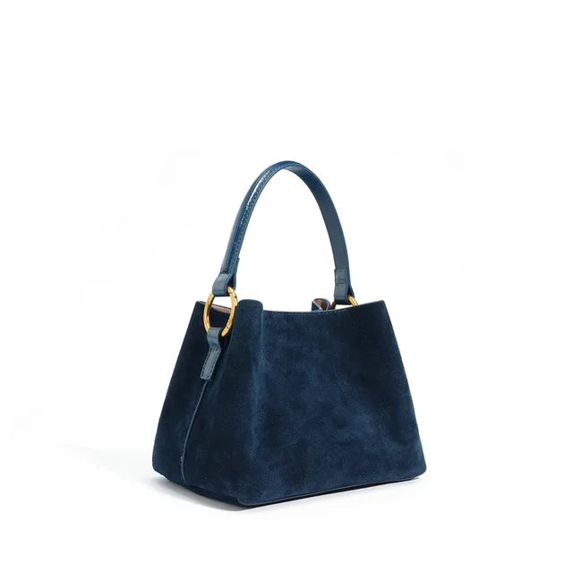 Matte Faux Suede Mini Handbag