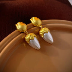 Tulip Drop Dangling Earrings