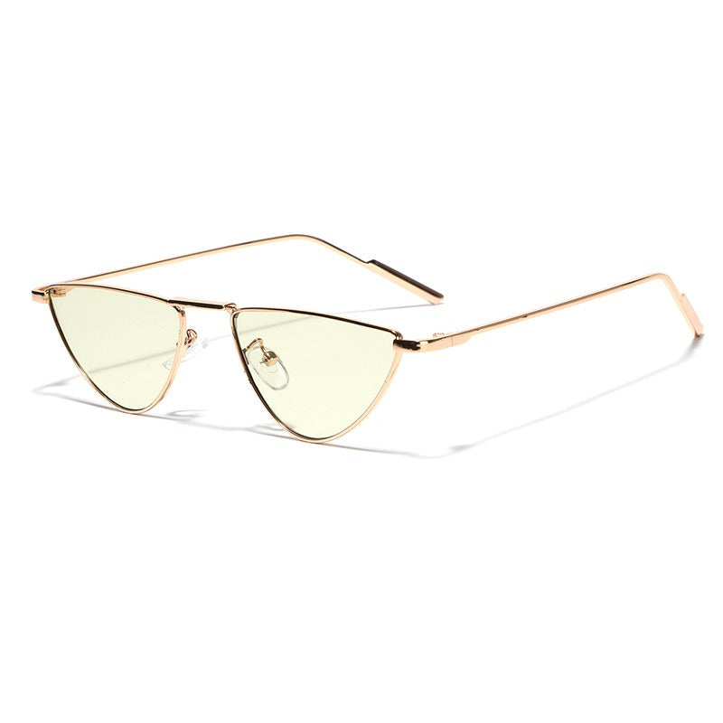 Triangle Metal Frame Colored Sunglasses