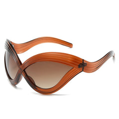 Textured Infinity Frame Sunglasses