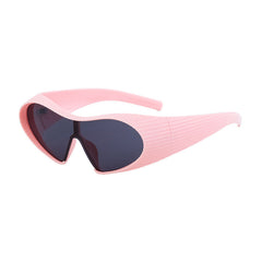 Retro Oversized Textured Frame Sunglasses