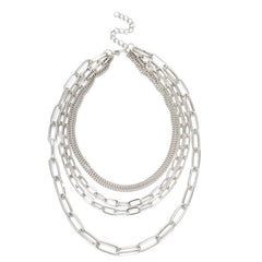 Five-Strand Chain Link Necklace