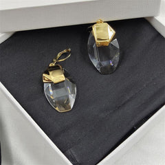 Pre Order:  French Transparent Crystal Earrings