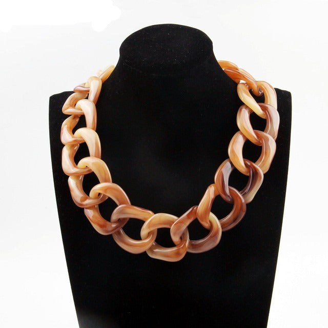 Chunky Chain Choker Necklace