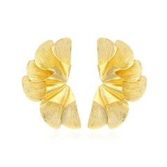 Pre Order:  Fan-Shaped Leaf Earrings