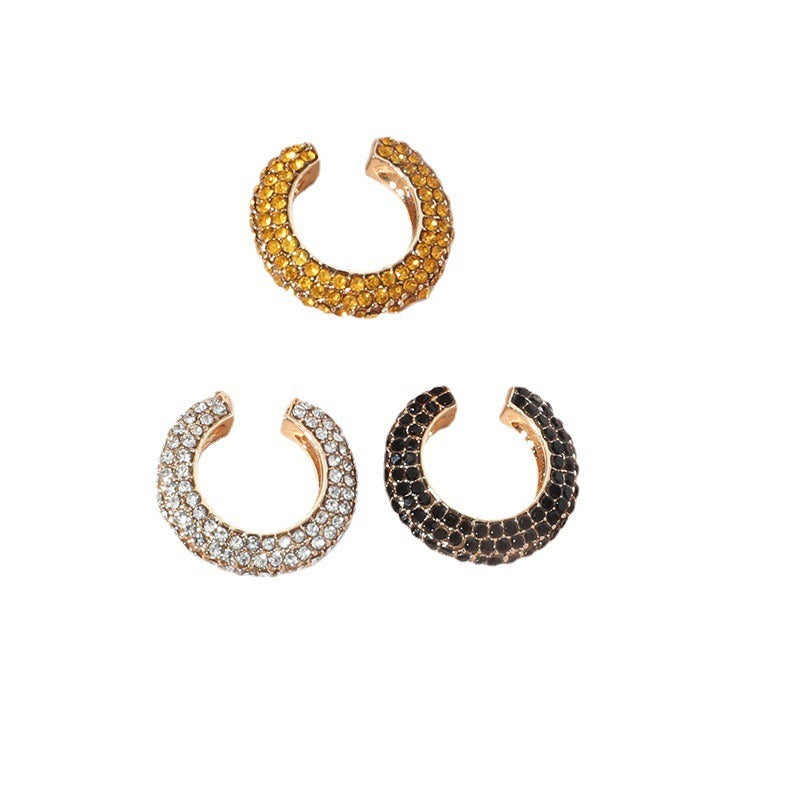 Rhinestones Encrusted Ear Cuffs