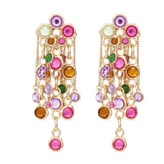 Bohemian Crystal Drop Earrings