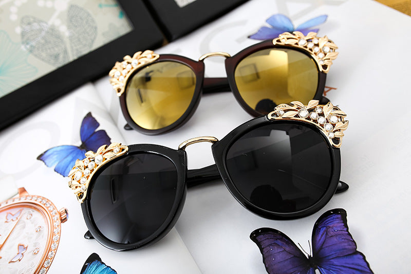 Rhinestone Cat Eye Full-Frame Sunglasses