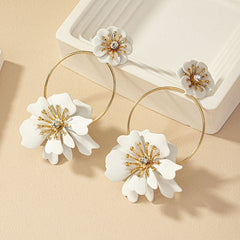 Pre Order:  Camellia Flower Earrings