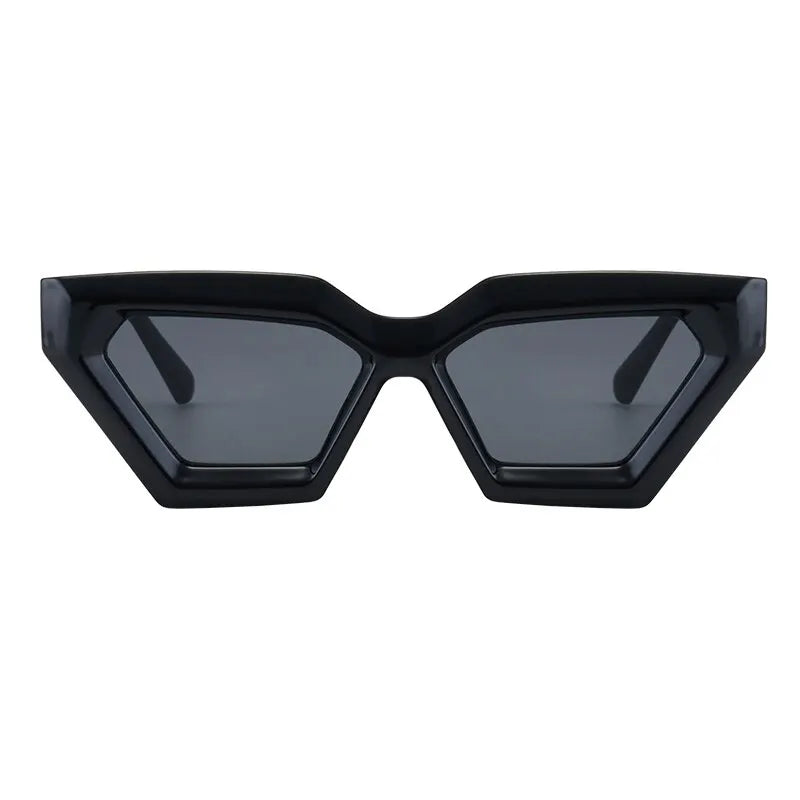 Geometric Thick Frame Sunglasses