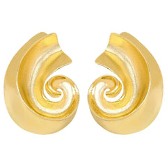 Vintage Chunky Conch Earrings