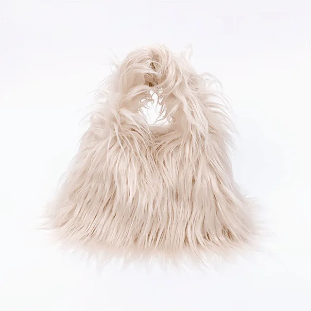 Shaggy Faux Fur Handbag