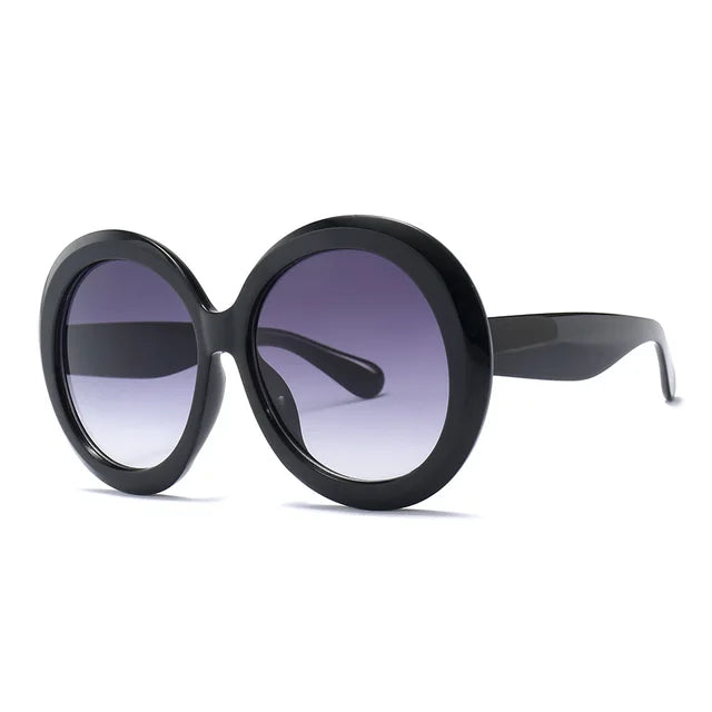 Oversized Gradient Round Sunglasses