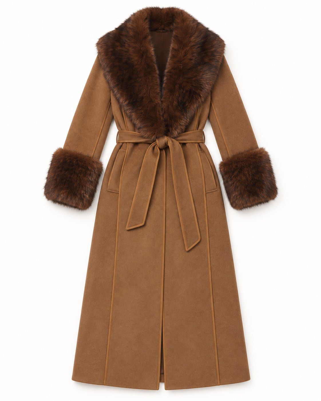 Veldra Fur Panel Coat