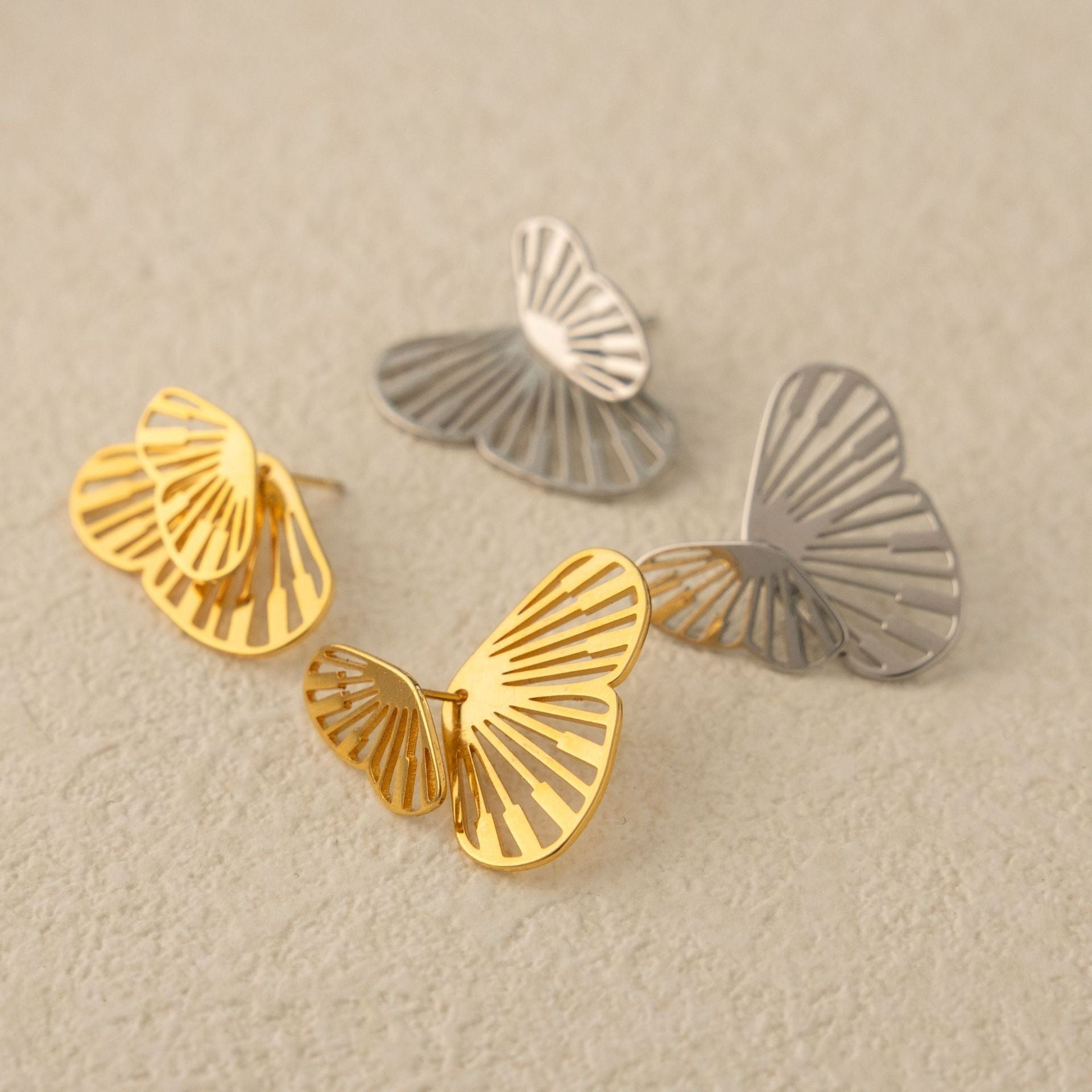 Pre Order:  Butterfly Wing Back Hanging Earrings