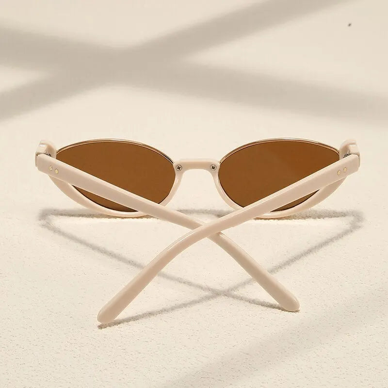 Elegant Half Frame Sunglasses