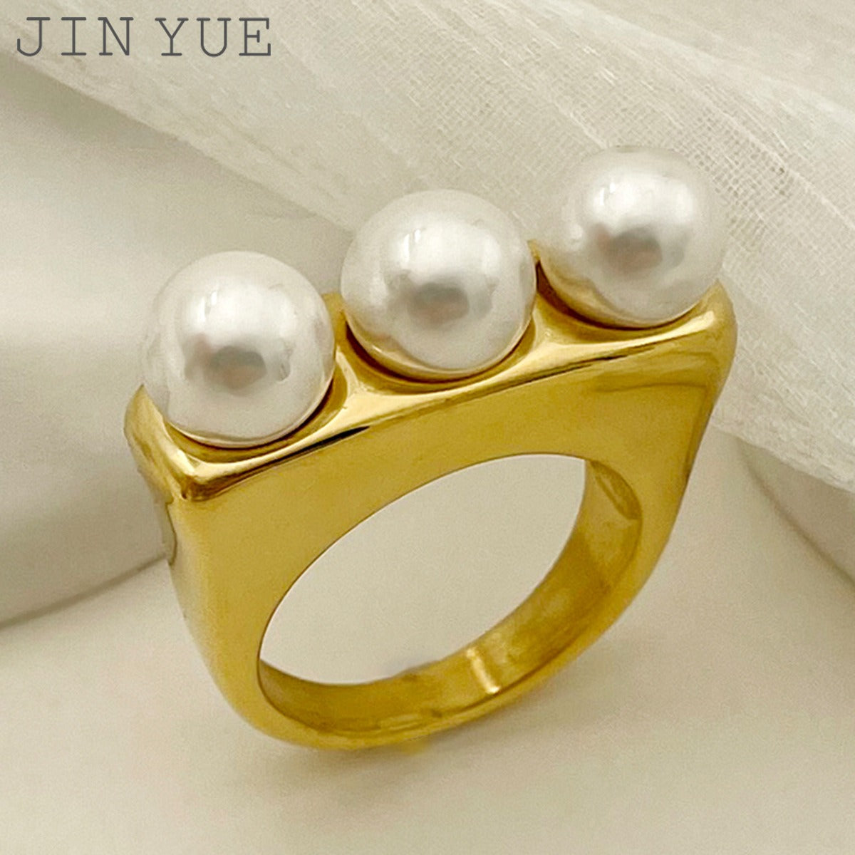 Pre Order:  Triple Pearl Ring