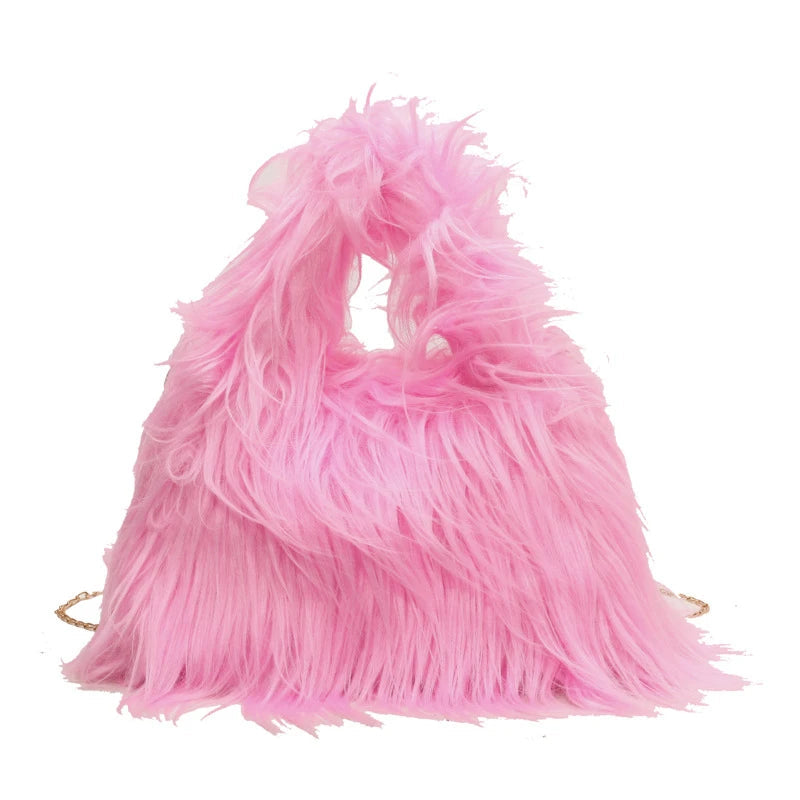 Fluffy Faux Fur Shoulder Bag