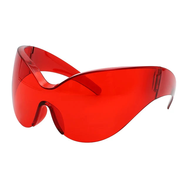 Avant-Garde Oversized Shield Sunglasses