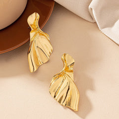 Mermaid Tail Gold Plated Earrings