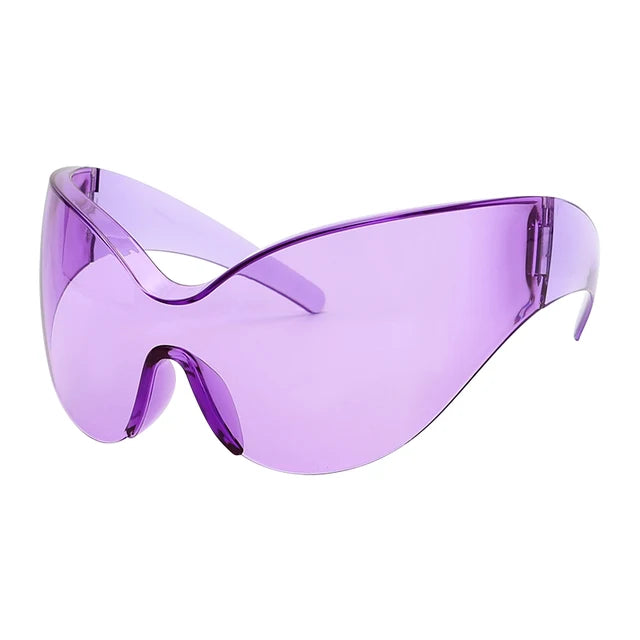 Avant-Garde Oversized Shield Sunglasses