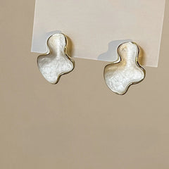 Pearl White Cloud Stud Earrings