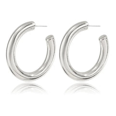 Big Circle Hoop Earrings