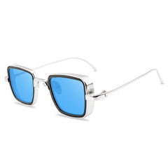 Square Metal Frame Colored Sunglasses