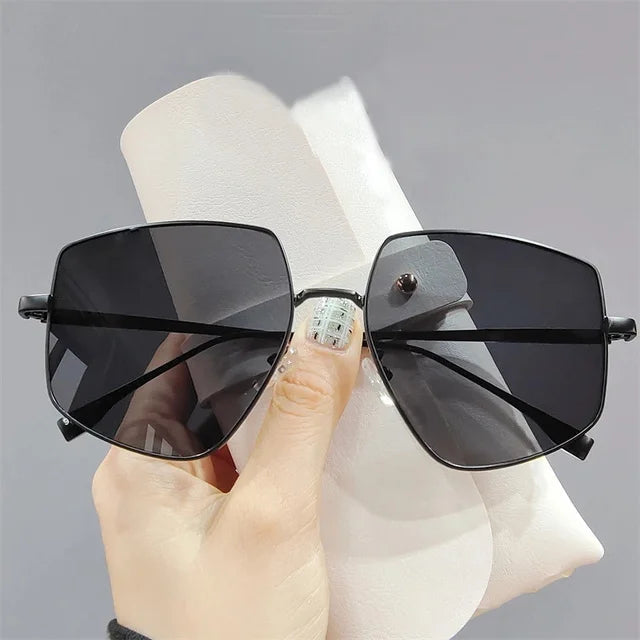 Polygon Irregular Thin Frame Sunglasses