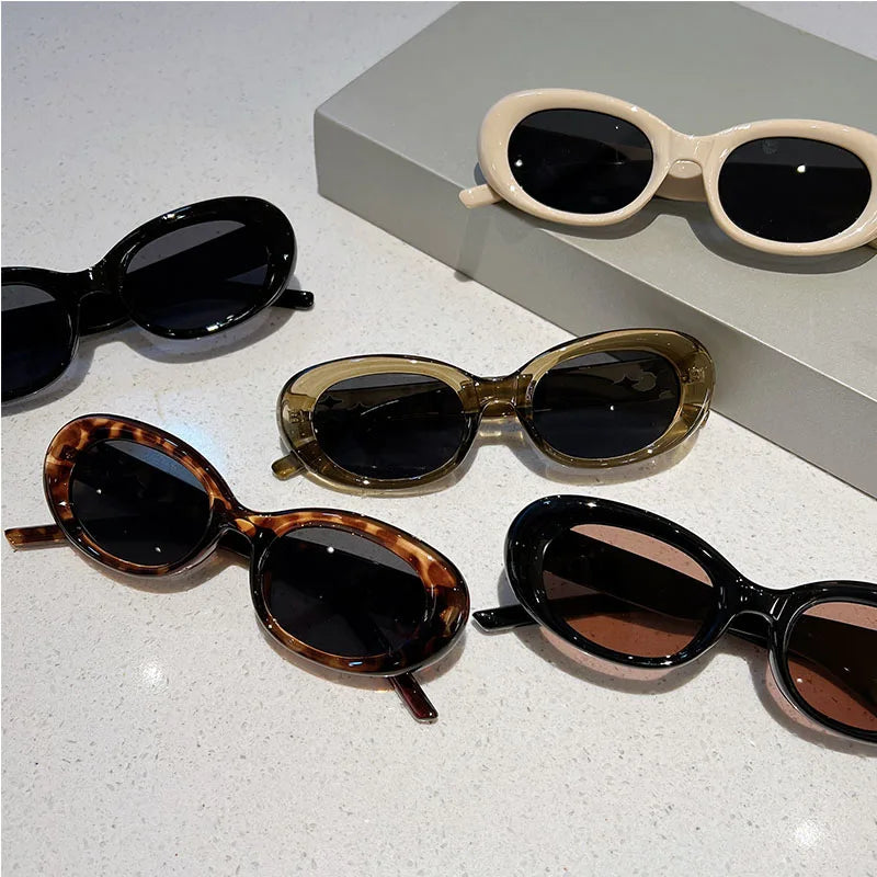 Retro Oval UV400 Sunglasses