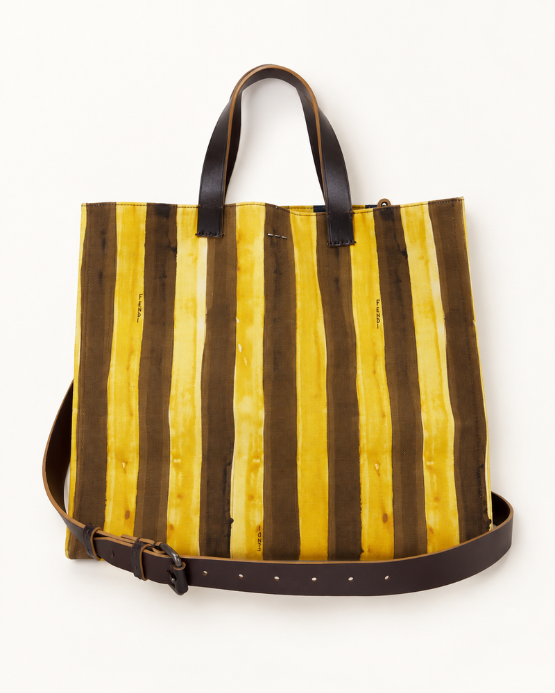 Fendi Pequin Stripe Tote Bag