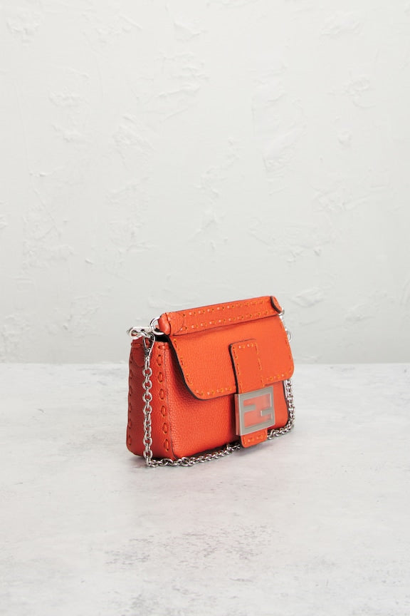 Fendi Selleria Mini Baguette Shoulder Bag